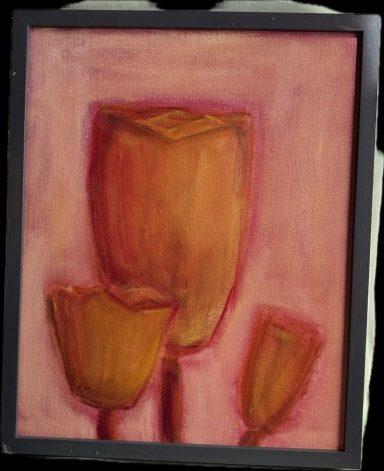 LOT 9. THREE TULIPS, 2024